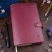 Ежедневник кожаный "Classic" вишнёвый