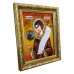Икона из янтаря "Преподобный Роман Сладкопевец" 20x30