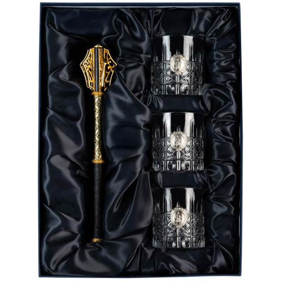 Подарочный набор с булавой и стаканами
