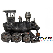 Коллекционная статуэтка корова Moo Choo-All Aboard!