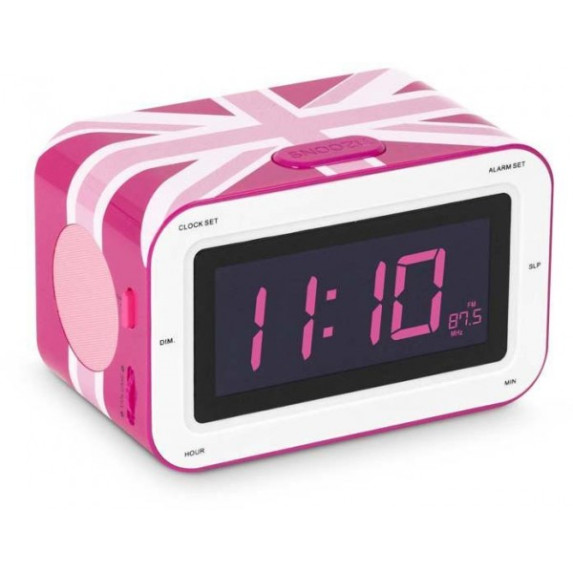 Радиоприемник с будильником "Британский флаг"