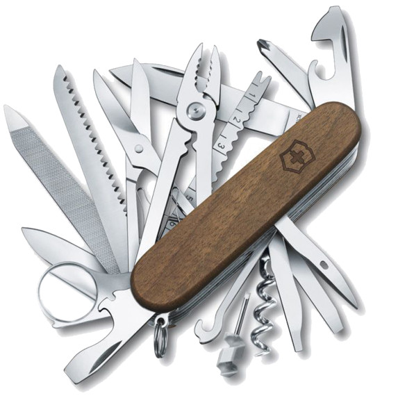 Швейцарський ніж складаний Victorinox SwissChamp WOOD 1.6791.63