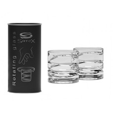 Набор из двух вращающихся рюмок Shtox Спираль 70 мл хрусталь