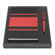 Набор Hugo Boss Gear Matrix Red (шариковая ручка + блокнот А5)