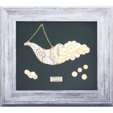 Коллаж "Благополучие и процветание" серебрение, позолота Коллаж "Благополучие и процветание" серебрение, позолота