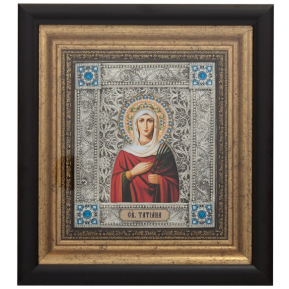 Икона "Святая мученица Татьяна" серебряная