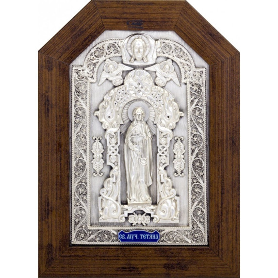 Икона "Святая Татьяна" серебряная