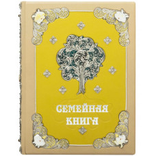 Семейная книга в желтом переплете