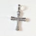 Серебряный крест нательный с камнями Серебряный крест нательный с камнями