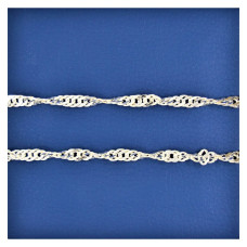 Серебряная цепь Сингапур С-75 65см