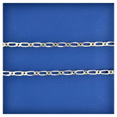 Серебряная цепь Фигаро Ф1-100 60см