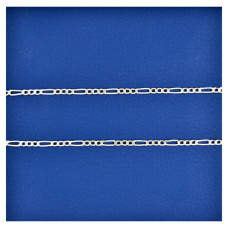 Серебряная цепь Фигаро Ф-65 55см