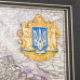 Плакетка "Карта Украины" с гербом