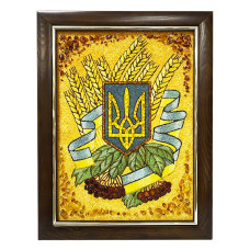 Картина из янтаря "Тризуб" 20x30 Картина из янтаря "Тризуб" 20x30