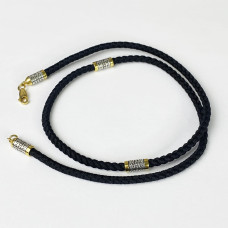 Ювелирный шнур "Спаси и Сохрани" с позолотой 50 см Ювелирный шнур "Спаси и Сохрани" с позолотой 50 см