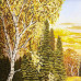 Картина из янтаря "Осенний пейзаж" 20x30