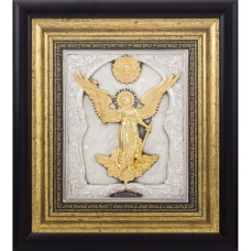 Серебряная икона "Ангел Хранитель" 35х31см