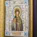 Икона "Святая равноапостольная царица Елена" серебрянная