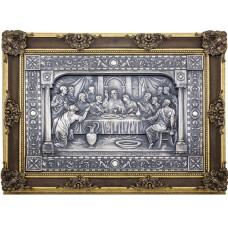 Икона "Тайная Вечеря" в серебрении