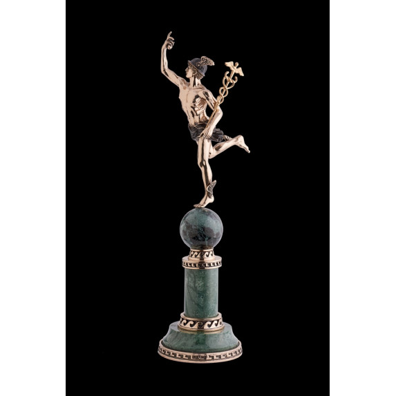 Бронзовая коллекционная скульптура "Гермес" серия БОГИ И ГЕРОИ