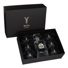 Набор рюмок для водки с графином "Генеральский" 7 предметов Boss Crystal
