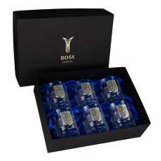 Набор стаканов "Тризуб" Boss Crystal хрусталь, серебро Набор стаканов "Тризуб" Boss Crystal хрусталь, серебро