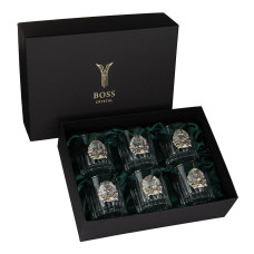 Набор стаканов "Охота" Boss Crystal платина, серебро, золото, хрусталь