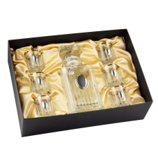 Набор рюмок с графином водочный, платина, серебро, золото Набор рюмок с графином водочный, платина, серебро, золото