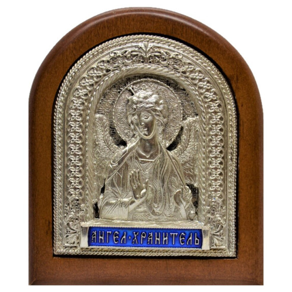 Настольная серебряная икона Ангела Хранителя Настольная серебряная икона Ангела Хранителя