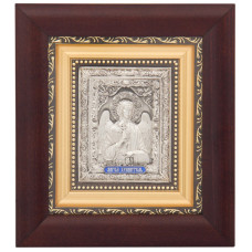 Серебряная икона "Ангел Хранитель" 14х13см