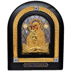 Настольная икона в позолоте "Богородица Почаевская"
