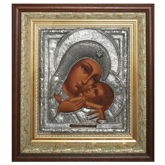 Серебряная икона "Богоматерь Касперовская"