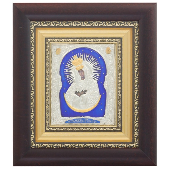 Серебряная икона "Богоматерь Остробрамская"