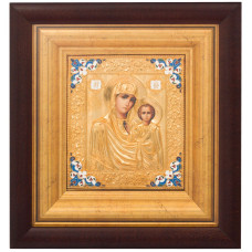 Серебряная икона "Образ Пресвятой Богородицы Казанская"