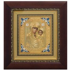 Серебряная икона "Пресвятая Богоматерь Казанская"