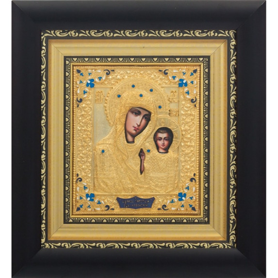 Икона с позолотой "Богородица Казанская"