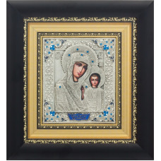 Икона в серебре "Богоматерь Казанская"