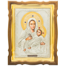 Серебряная икона "Богоматерь Козельщанская"