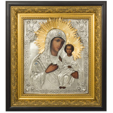 Серебряная икона "Богоматерь Смоленская"