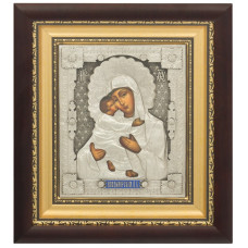 Серебряная икона "Образ Пресвятой Богородицы Владимирская"