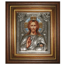 Икона в серебре "Господь"