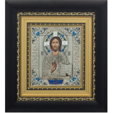 Икона в серебре "Спаситель" Икона в серебре "Спаситель"