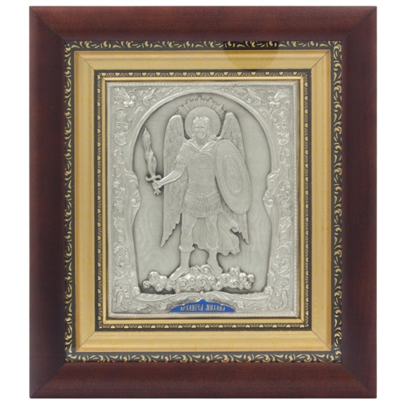 Икона из серебра "Архангел Михаил"