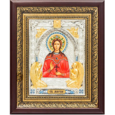 Серебряная икона "Святая Марина"