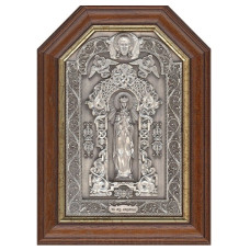 Серебряная икона "Святая мученица Людмила"