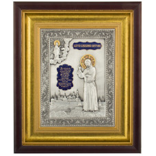 Серебряная икона "Святая Матрона"