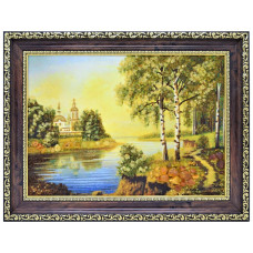 Картина из янтаря "Березы у воды" 20x30 Картина из янтаря "Березы у воды" 20x30