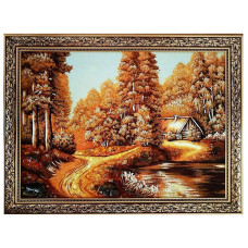 Картина из янтаря "Осенний лес" 20x30 Картина из янтаря "Осенний лес" 20x30
