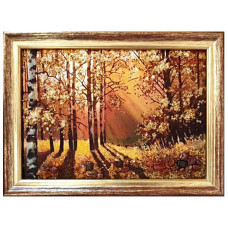 Картина из янтаря "Березы" 20x30 Картина из янтаря "Березы" 20x30