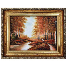 Картина из янтаря "Лесная дорожка" 20x30 Картина из янтаря "Лесная дорожка" 20x30